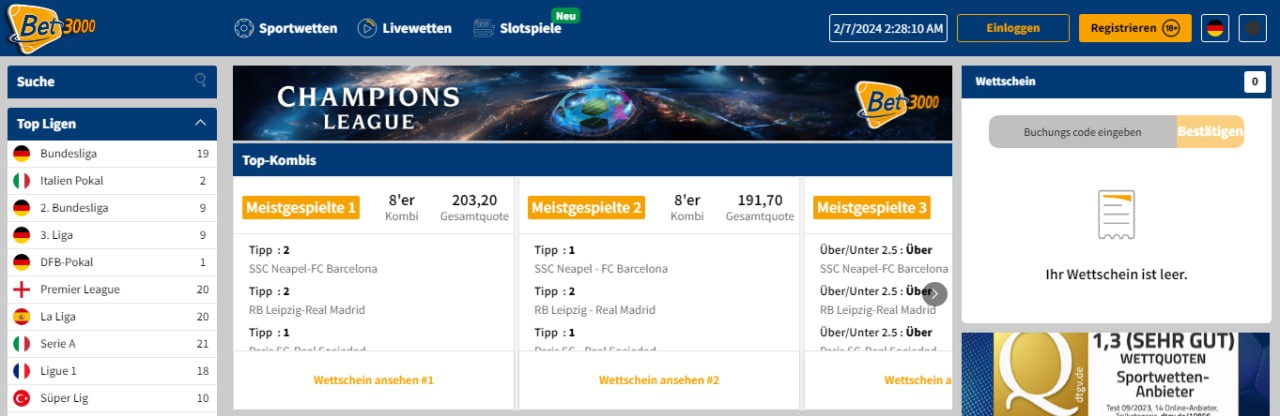 Bet3000 Deutschland