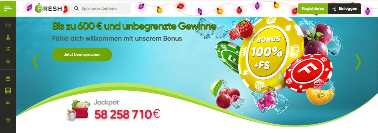 Fresh Casino bonus