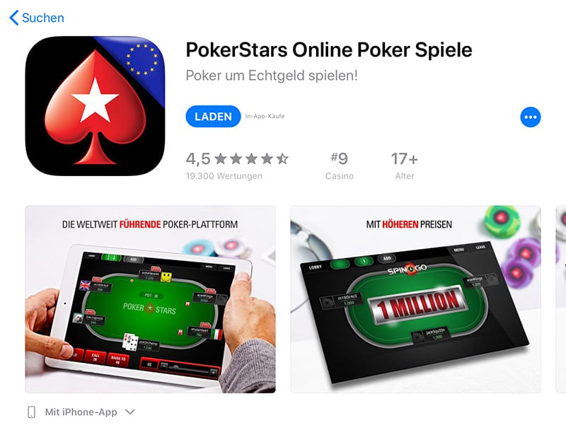 Screenshot von Pokerstars