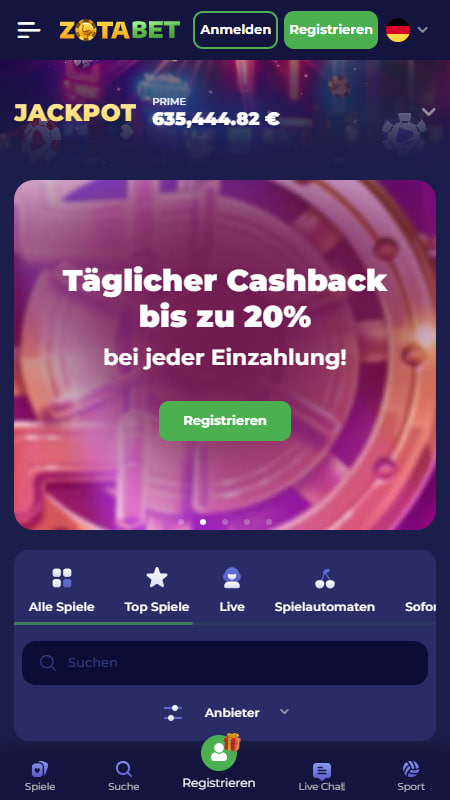 Erklärung der Bewertung Zotabet 
