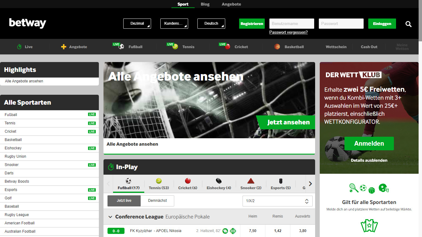 Betway, sportwettenvergleich.tv