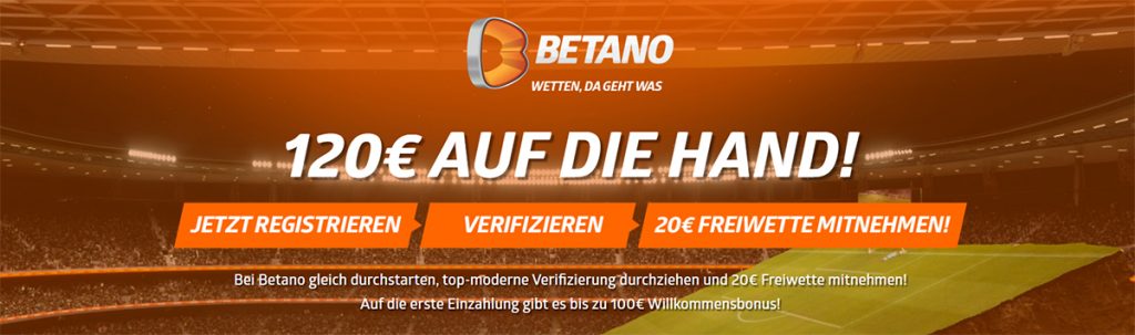 Willkommensbonus von Betano Sportwetten