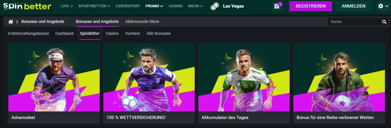 SpinBetter Sport Betting Bonuses, sportwettenvergleich.tv