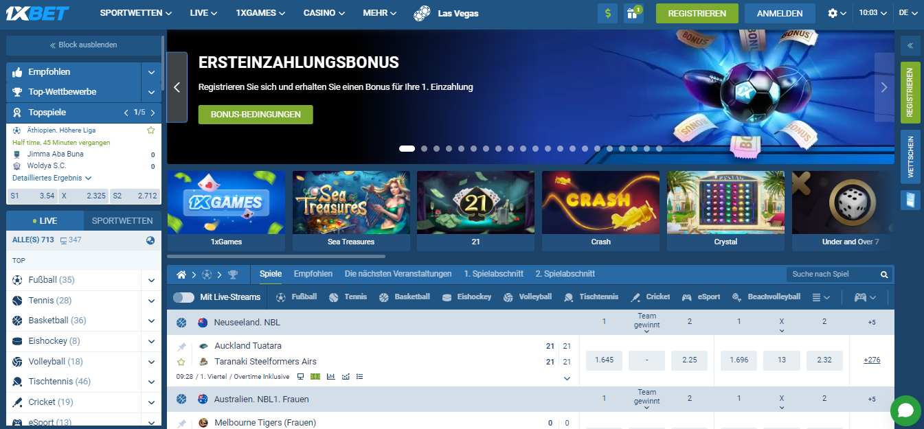 1xBet Sport Betting, sportwettenvergleich.tv