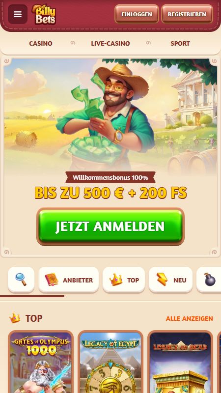 Online-BillyBets-Homepage