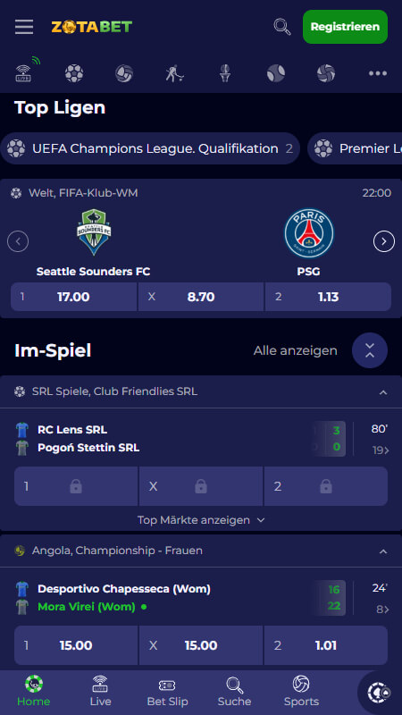 Zotabet Bookmaker sports betting Germany